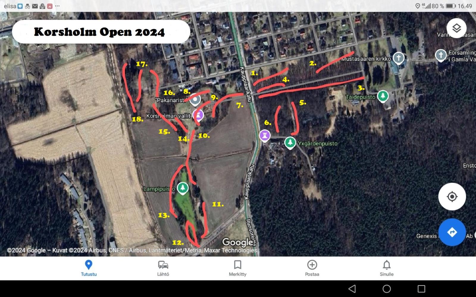 Korsholm Open 2024 map